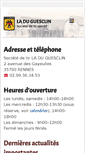 Mobile Screenshot of laduguesclin.com