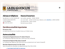 Tablet Screenshot of laduguesclin.com